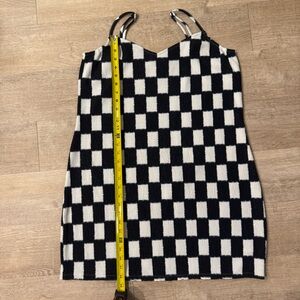 Vans y2k Black and White Checkered dress size Large